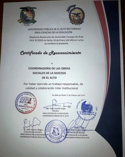 RECONOCIMIENTO DE LA UPEA